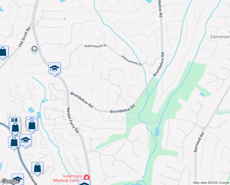 map of restaurants, bars, coffee shops, grocery stores, and more near 9255 Tuckerbrook Lane in Alpharetta