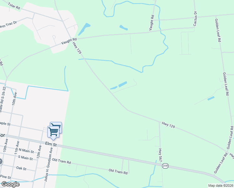 map of restaurants, bars, coffee shops, grocery stores, and more near 2829-2985 Highway 129 in Galivants Ferry
