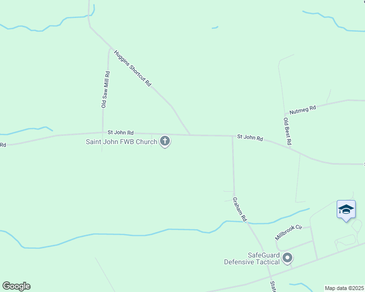 map of restaurants, bars, coffee shops, grocery stores, and more near 795 Saint John Road in Galivants Ferry