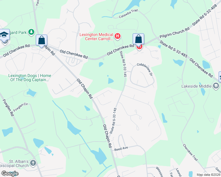 map of restaurants, bars, coffee shops, grocery stores, and more near 153 Mars Hill Drive in Lexington