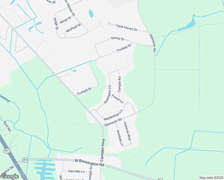 map of restaurants, bars, coffee shops, grocery stores, and more near 3015 Kaempfer Circle in Sumter