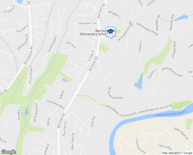 map of restaurants, bars, coffee shops, grocery stores, and more near 1015 Bedford Gardens Drive in Alpharetta