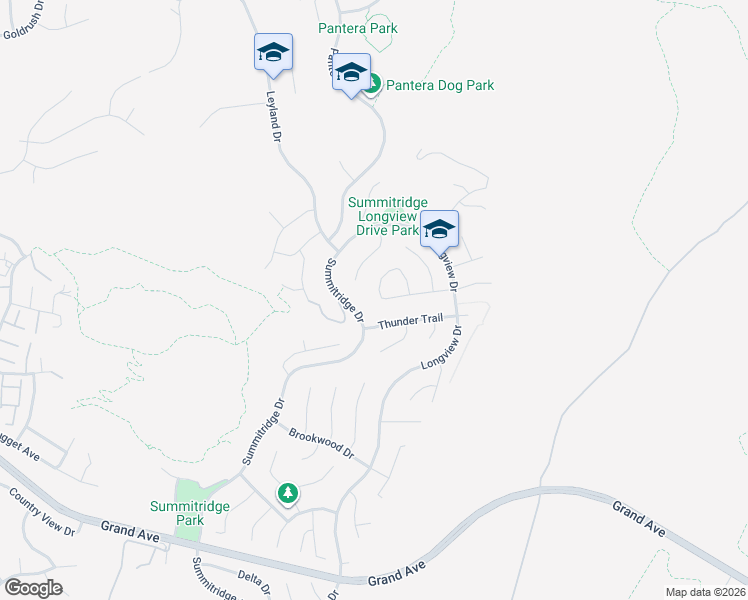 map of restaurants, bars, coffee shops, grocery stores, and more near 24301 Sunnycrest Court in Diamond Bar