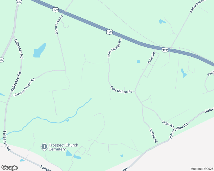 map of restaurants, bars, coffee shops, grocery stores, and more near 484 Belle Springs Road in Athens