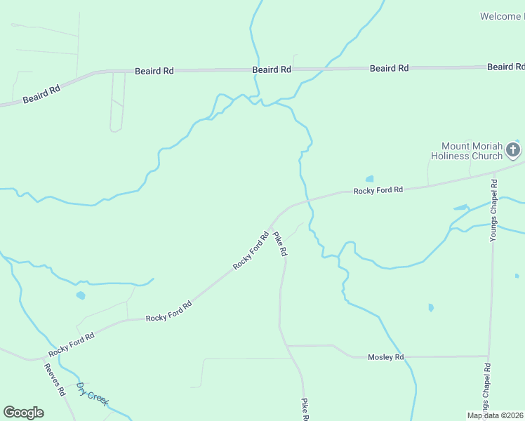 map of restaurants, bars, coffee shops, grocery stores, and more near 9802 Rocky Ford Road in Piedmont