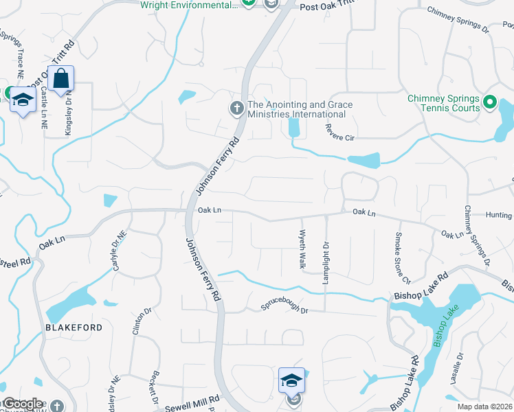 map of restaurants, bars, coffee shops, grocery stores, and more near 4090 Chadds Walk in Marietta