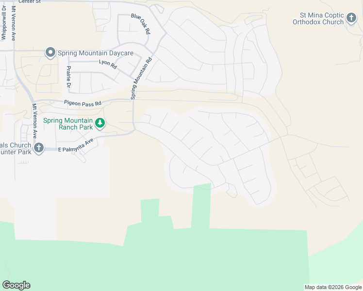 map of restaurants, bars, coffee shops, grocery stores, and more near 20817 Bison Mesa Road in Riverside