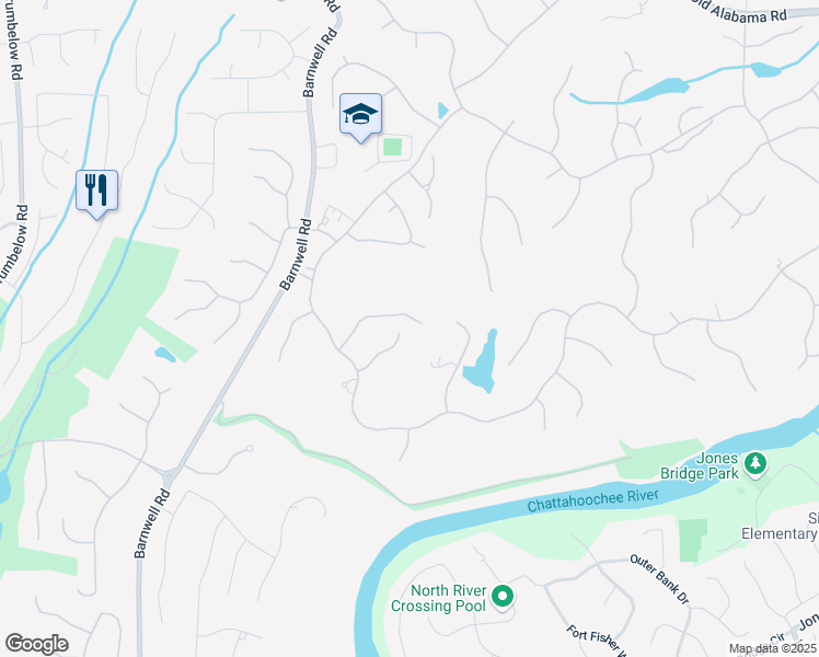 map of restaurants, bars, coffee shops, grocery stores, and more near 1055 Leadenhall Street in Johns Creek