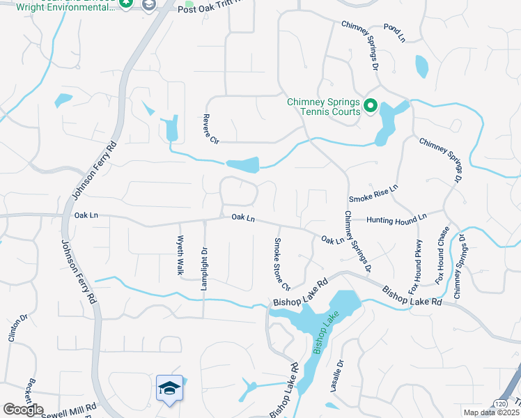 map of restaurants, bars, coffee shops, grocery stores, and more near 2321 Edgemere Lake Circle in Marietta