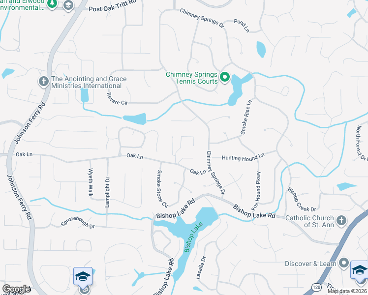 map of restaurants, bars, coffee shops, grocery stores, and more near 2350 Brittany Lane in Marietta