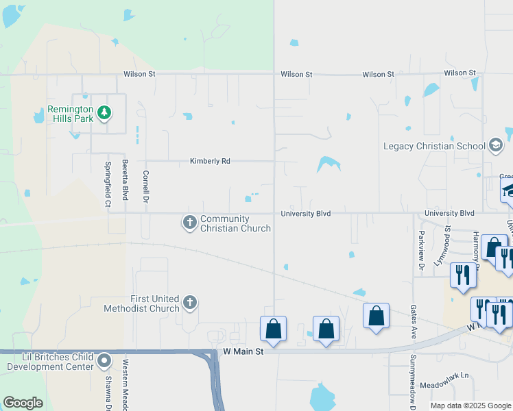map of restaurants, bars, coffee shops, grocery stores, and more near 901 North 49th Avenue in Durant