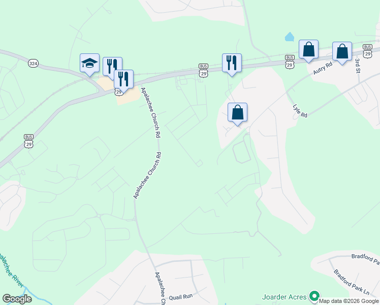 map of restaurants, bars, coffee shops, grocery stores, and more near 394 Auburn Valley Way in Auburn