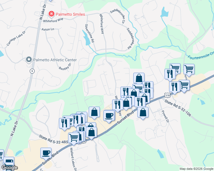 map of restaurants, bars, coffee shops, grocery stores, and more near 2003 Laryn Lane in Lexington