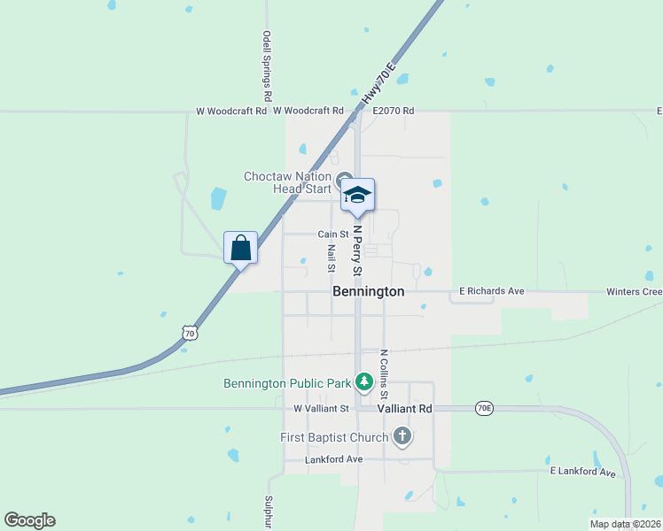 map of restaurants, bars, coffee shops, grocery stores, and more near 115 Richards Avenue in Bennington