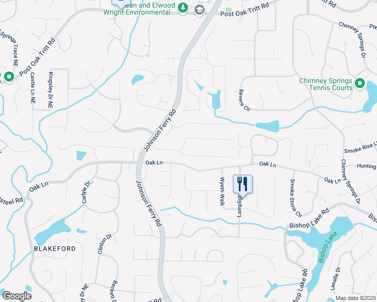 map of restaurants, bars, coffee shops, grocery stores, and more near 4085 Chadds Walk in Marietta