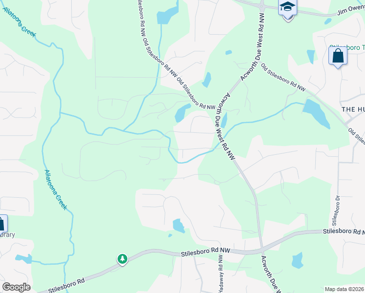 map of restaurants, bars, coffee shops, grocery stores, and more near 4386 Walnut Creek Drive Northwest in Kennesaw