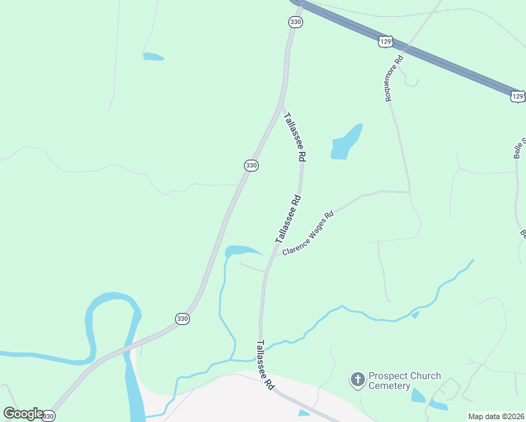 map of restaurants, bars, coffee shops, grocery stores, and more near 5109 Tallassee Road in Athens