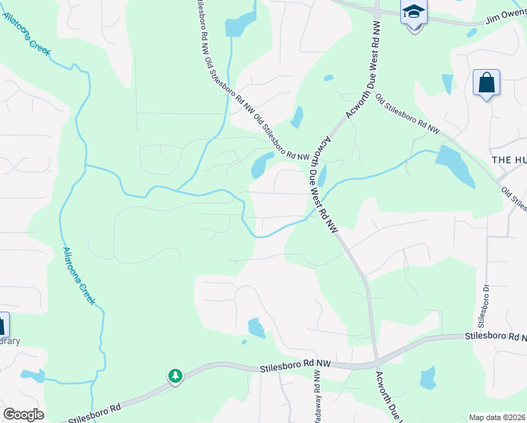 map of restaurants, bars, coffee shops, grocery stores, and more near 4386 Walnut Creek Drive Northwest in Kennesaw