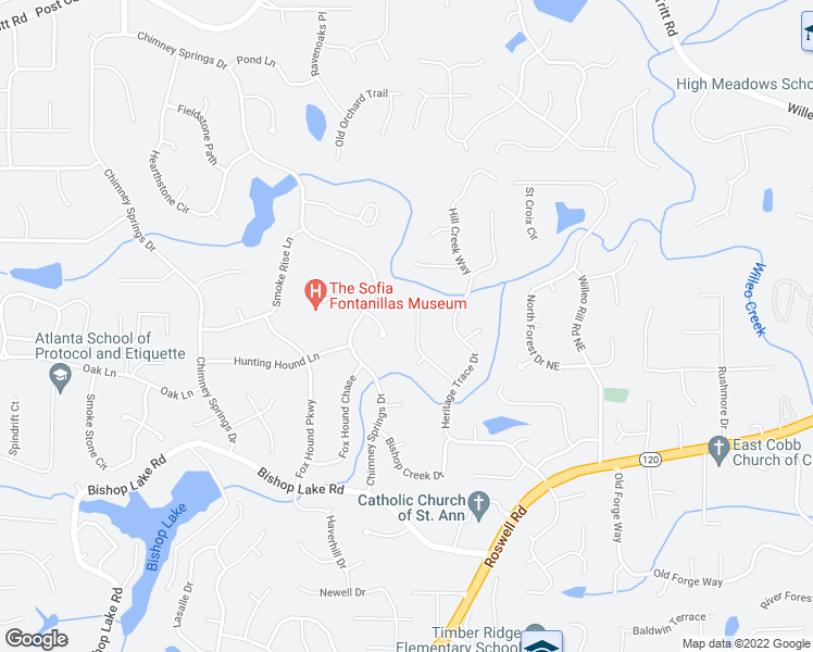 map of restaurants, bars, coffee shops, grocery stores, and more near 2165 Heritage Trace Lane in Marietta