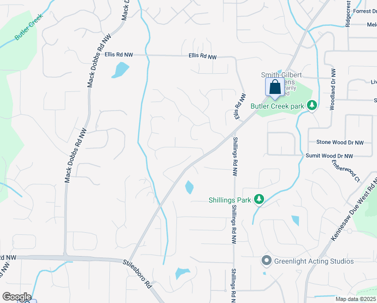 map of restaurants, bars, coffee shops, grocery stores, and more near 2081 Stone Pointe Drive Northwest in Kennesaw