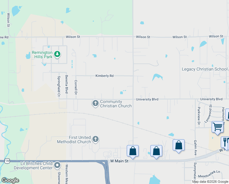 map of restaurants, bars, coffee shops, grocery stores, and more near 901 North 49th Avenue in Durant
