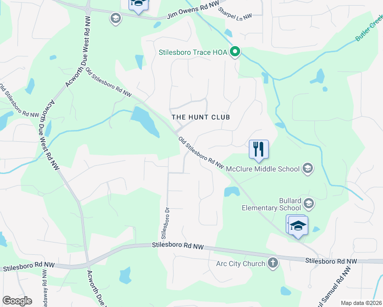 map of restaurants, bars, coffee shops, grocery stores, and more near 2093 Cezar Drive in Kennesaw