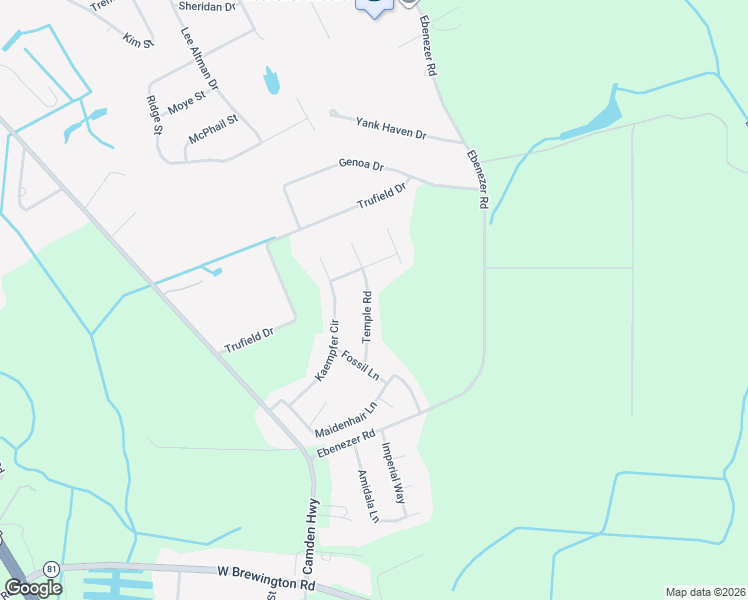 map of restaurants, bars, coffee shops, grocery stores, and more near 3085 Temple Road in Sumter