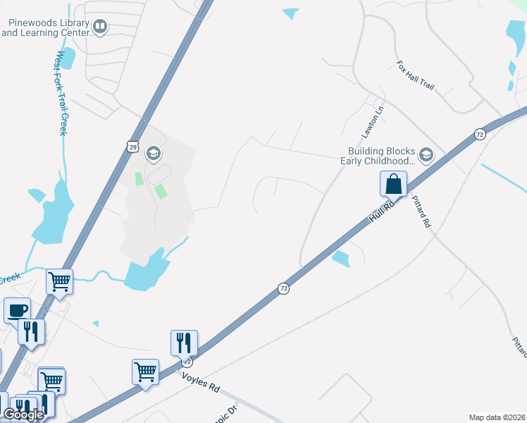 map of restaurants, bars, coffee shops, grocery stores, and more near 515 Cheyenne Avenue in Athens