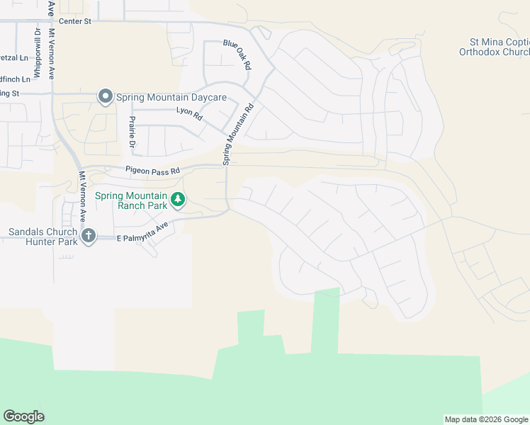 map of restaurants, bars, coffee shops, grocery stores, and more near 20697 Bison Mesa Road in Riverside