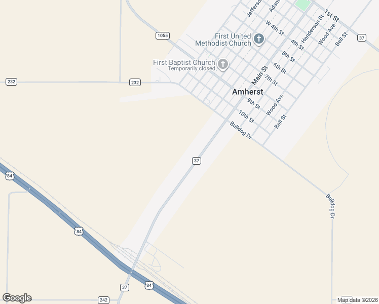 map of restaurants, bars, coffee shops, grocery stores, and more near 114 Main Street in Amherst