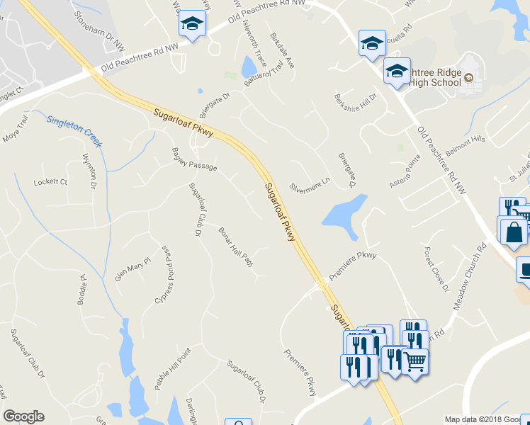 map of restaurants, bars, coffee shops, grocery stores, and more near 3093 Bagley Passage in Duluth