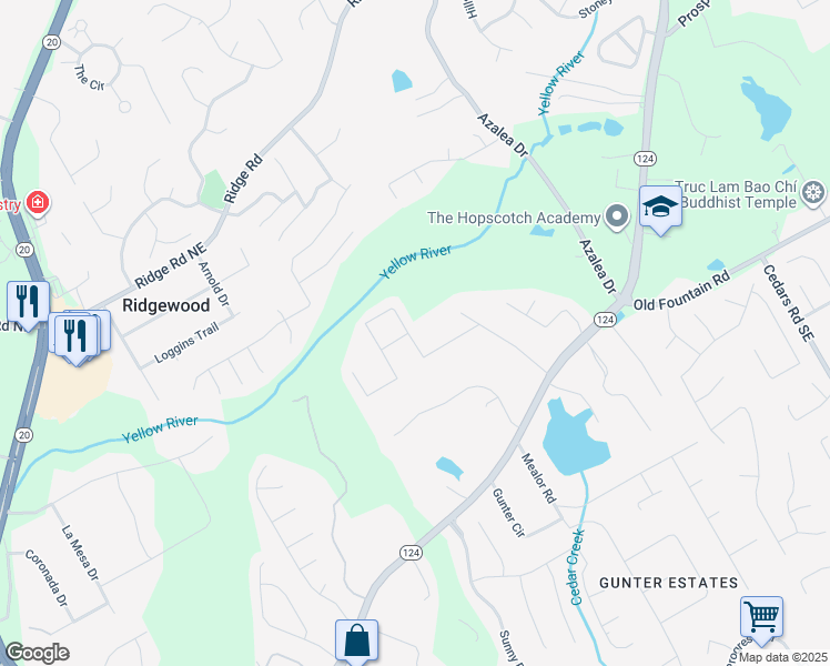 map of restaurants, bars, coffee shops, grocery stores, and more near 908 Pine Lane in Lawrenceville
