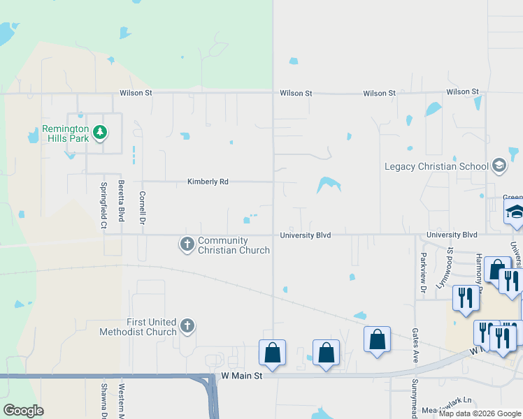 map of restaurants, bars, coffee shops, grocery stores, and more near 1005 North 49th Avenue in Durant