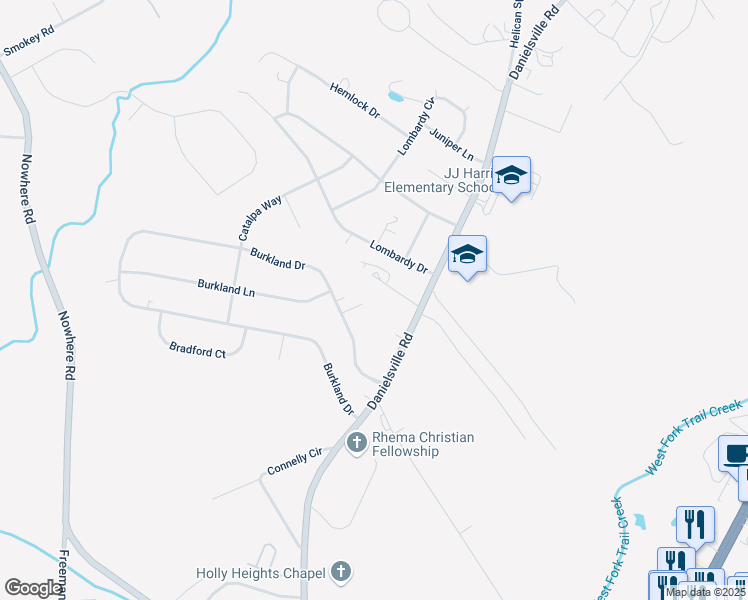 map of restaurants, bars, coffee shops, grocery stores, and more near 250 Brighton Terrace in Athens