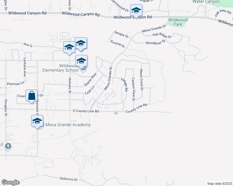 map of restaurants, bars, coffee shops, grocery stores, and more near 36188 Ginger Tree Trail in Yucaipa