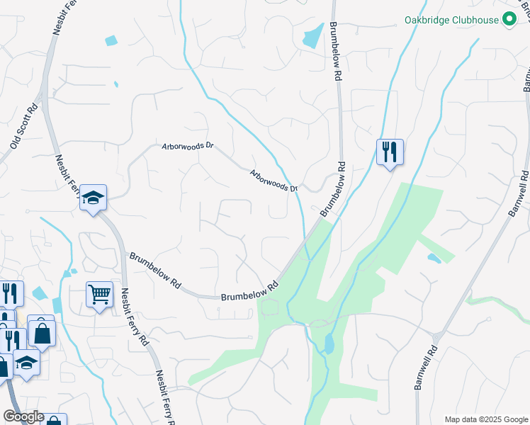 map of restaurants, bars, coffee shops, grocery stores, and more near 910 Kings Arms Way in Alpharetta