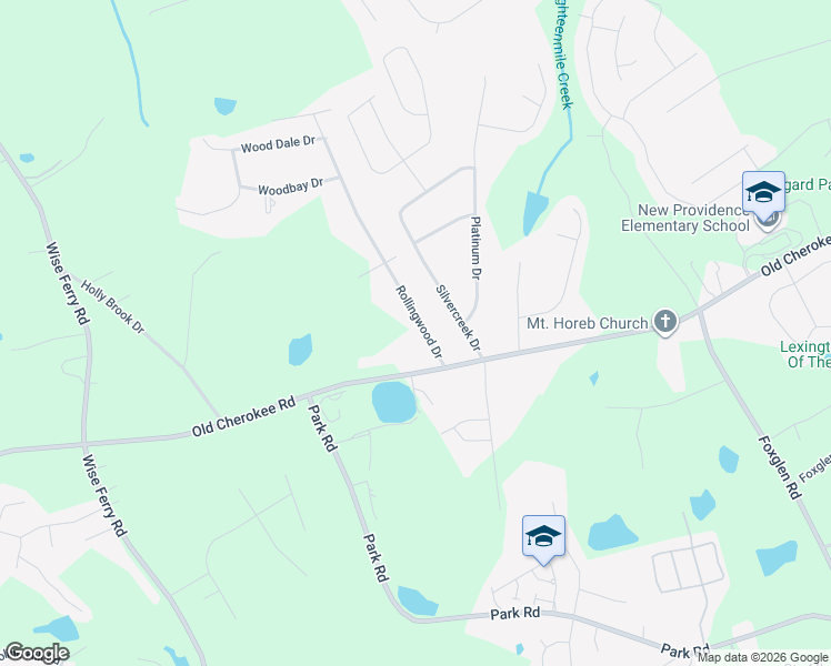 map of restaurants, bars, coffee shops, grocery stores, and more near 113 Rollingwood Drive in Lexington