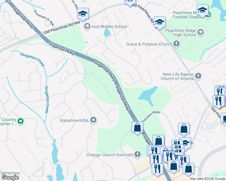 map of restaurants, bars, coffee shops, grocery stores, and more near 3103 Bagley Passage in Duluth