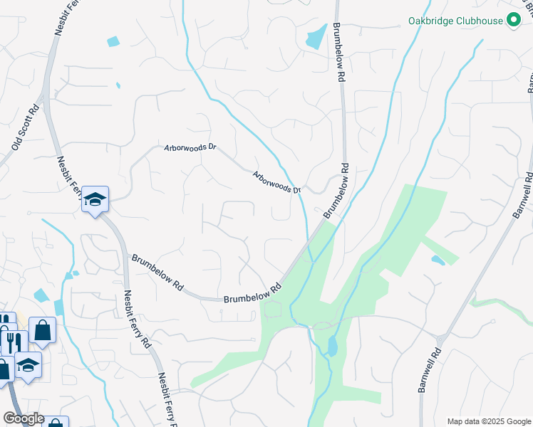 map of restaurants, bars, coffee shops, grocery stores, and more near 910 Kings Arms Way in Alpharetta