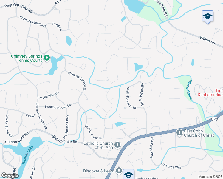 map of restaurants, bars, coffee shops, grocery stores, and more near 2204 Heritage Trace Drive in Marietta