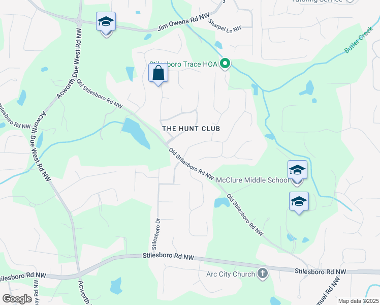 map of restaurants, bars, coffee shops, grocery stores, and more near 2106 Jockey Hollow Drive Northwest in Kennesaw