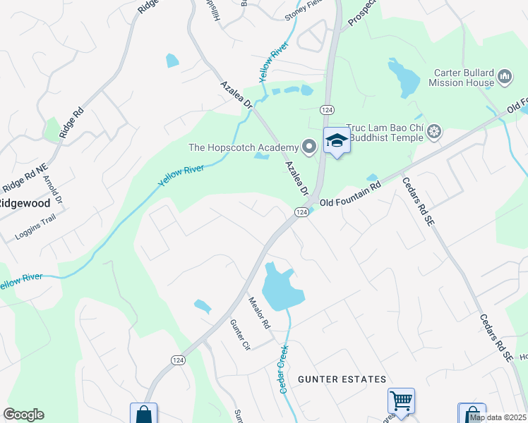 map of restaurants, bars, coffee shops, grocery stores, and more near 1349 Nathan Mauldin Drive Northeast in Lawrenceville