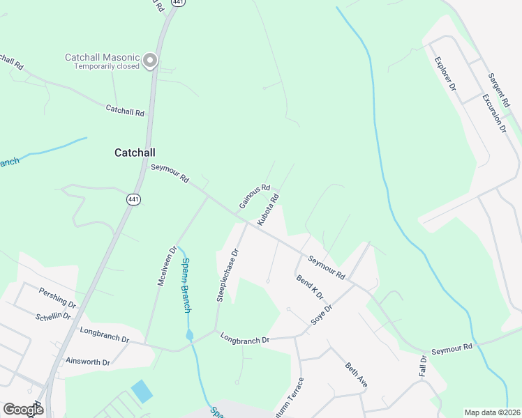 map of restaurants, bars, coffee shops, grocery stores, and more near 5105 Seymour Road in Dalzell