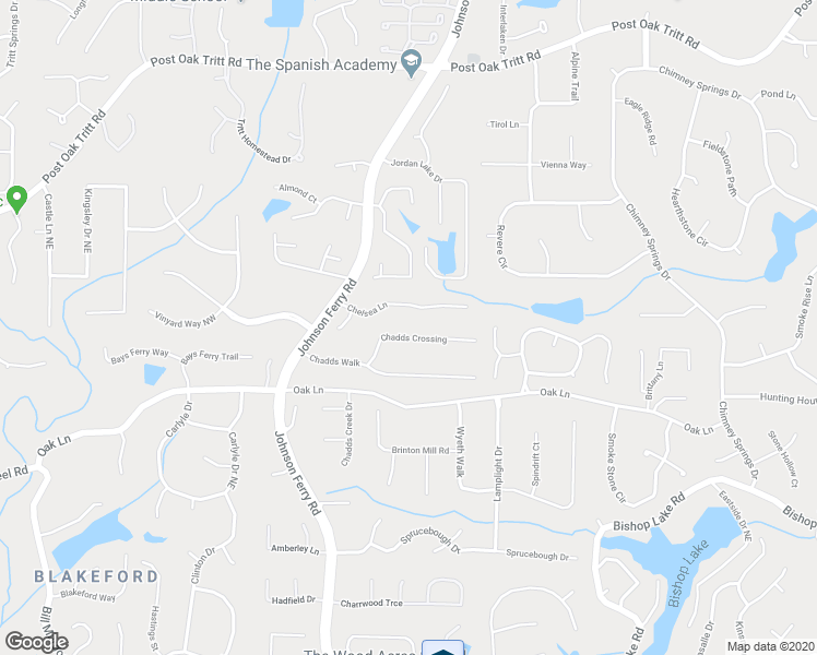 map of restaurants, bars, coffee shops, grocery stores, and more near 4127 Chadds Crossing in Marietta