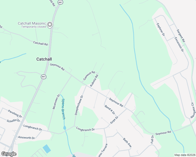 map of restaurants, bars, coffee shops, grocery stores, and more near 3045 Kubota Road in Dalzell