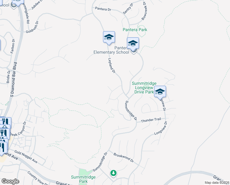map of restaurants, bars, coffee shops, grocery stores, and more near 932 Wynnewood Drive in Diamond Bar