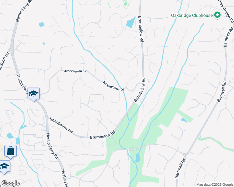 map of restaurants, bars, coffee shops, grocery stores, and more near 815 Kings Arms Way in Alpharetta