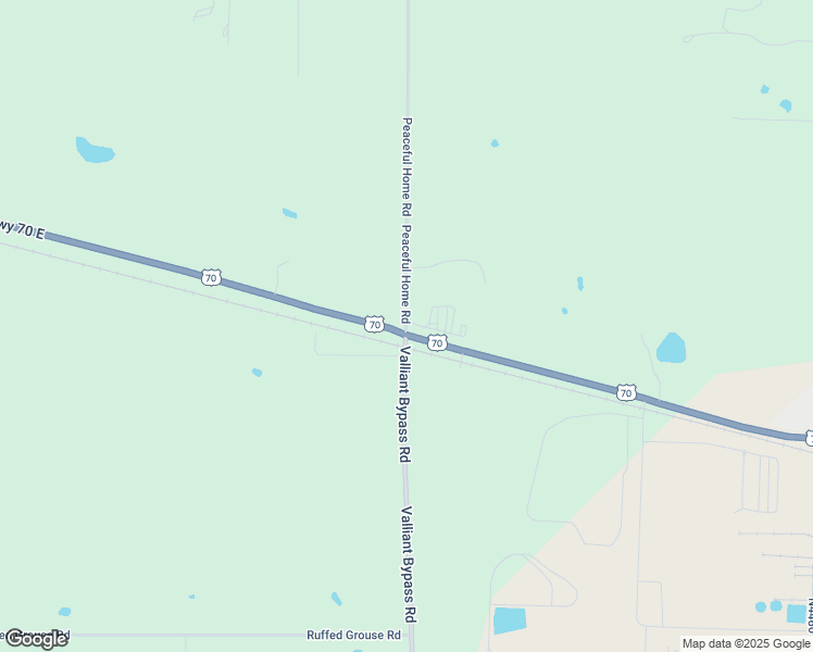 map of restaurants, bars, coffee shops, grocery stores, and more near 100 Peaceful Home Road in Valliant