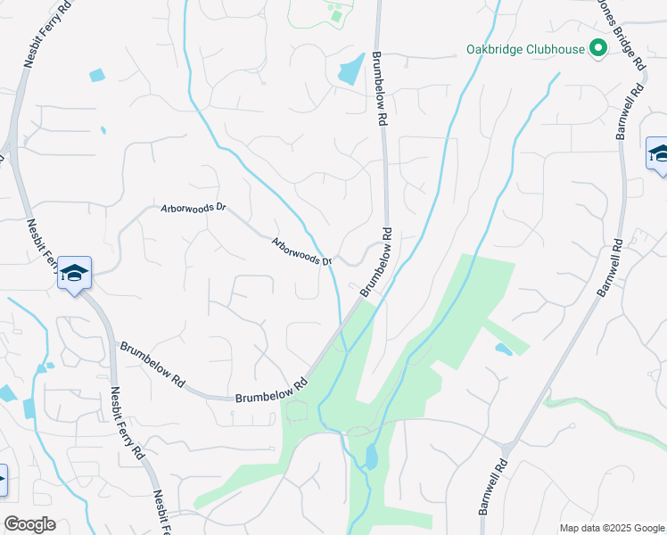 map of restaurants, bars, coffee shops, grocery stores, and more near 3255 Arborwoods Drive in Alpharetta