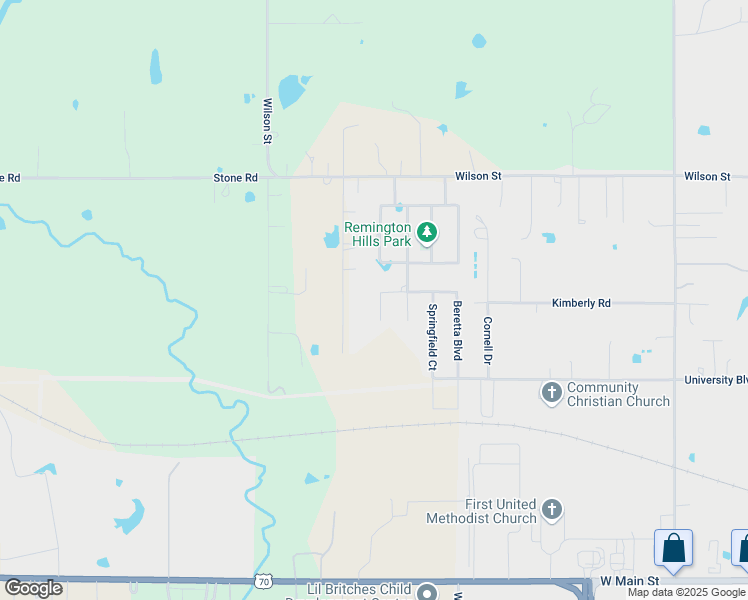 map of restaurants, bars, coffee shops, grocery stores, and more near 1203 Beretta Boulevard in Durant